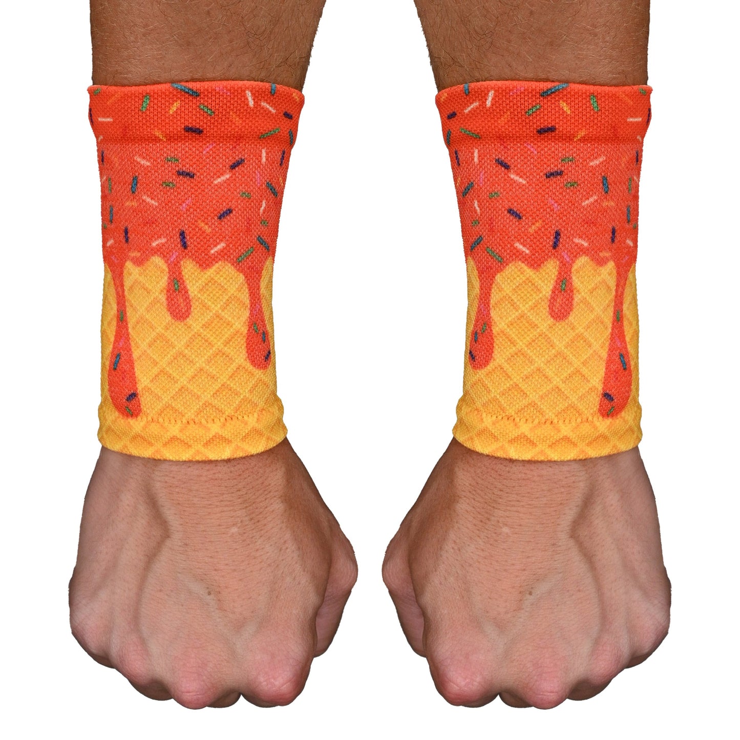 Orange Ice Cream Wrist Support Sleeves