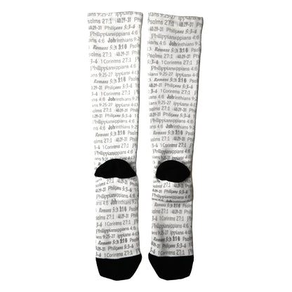 White BLESSED Compression Socks (20-30mmHg)