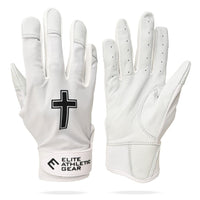 BATTING GLOVES WHITE