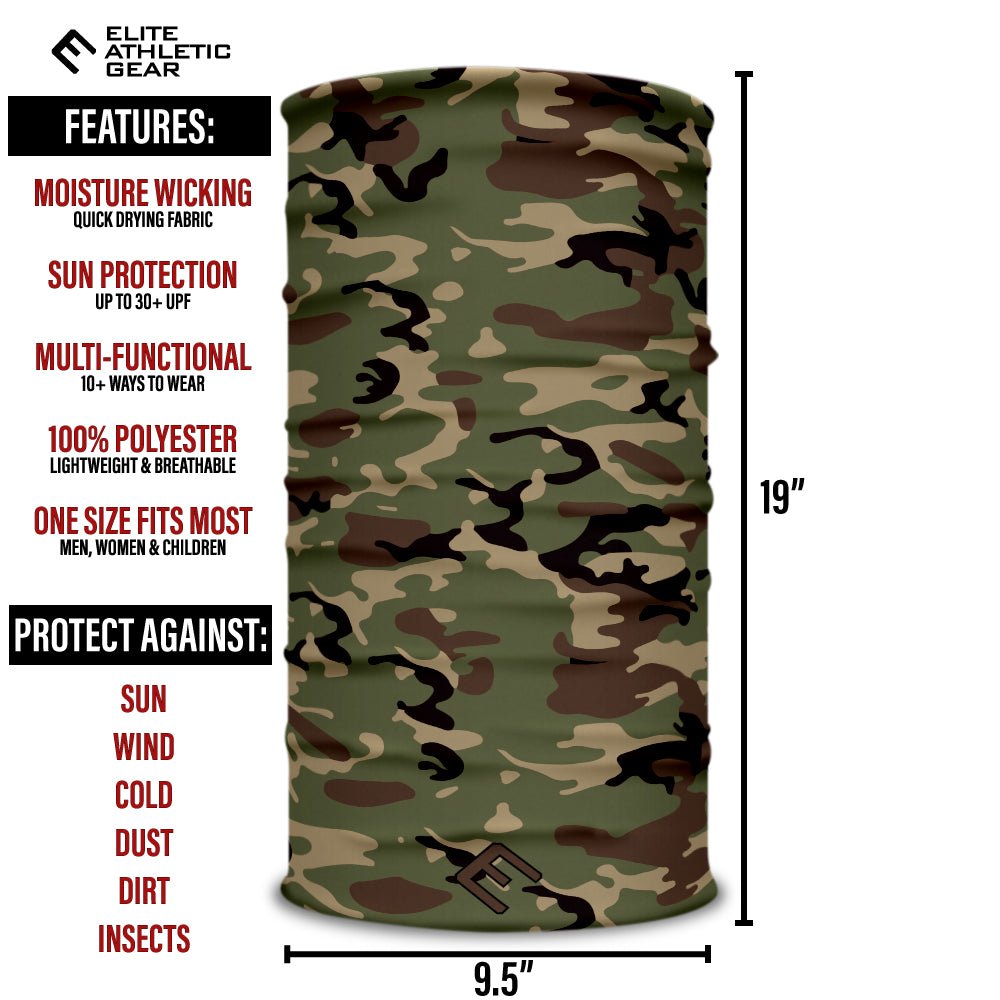 Army Camo Multi-Use Face Bandana