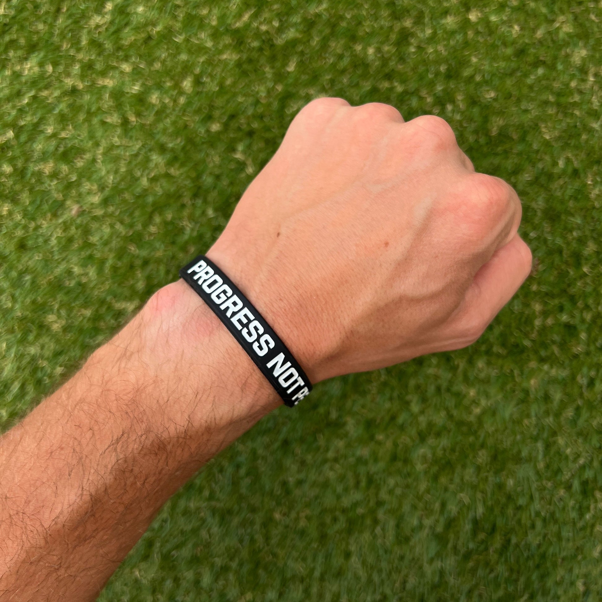 PROGRESS NOT PERFECTION Wristband