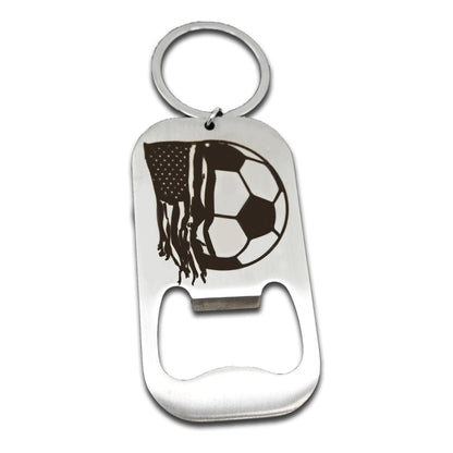 Soccer Flag Bottle Opener