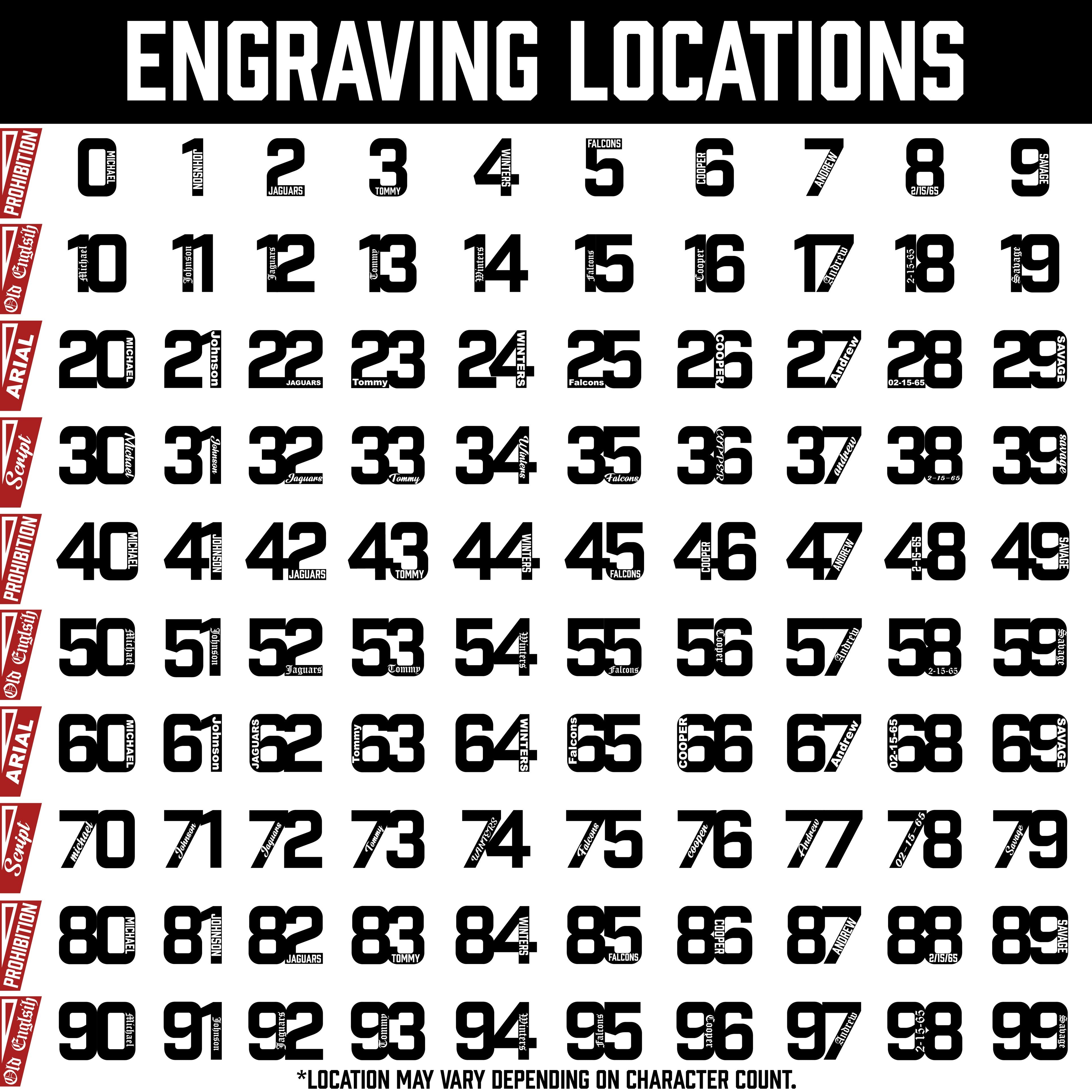 Pro Number Pendant Necklace - Stainless Steel