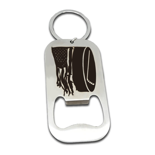 Hockey Flag Bottle Opener