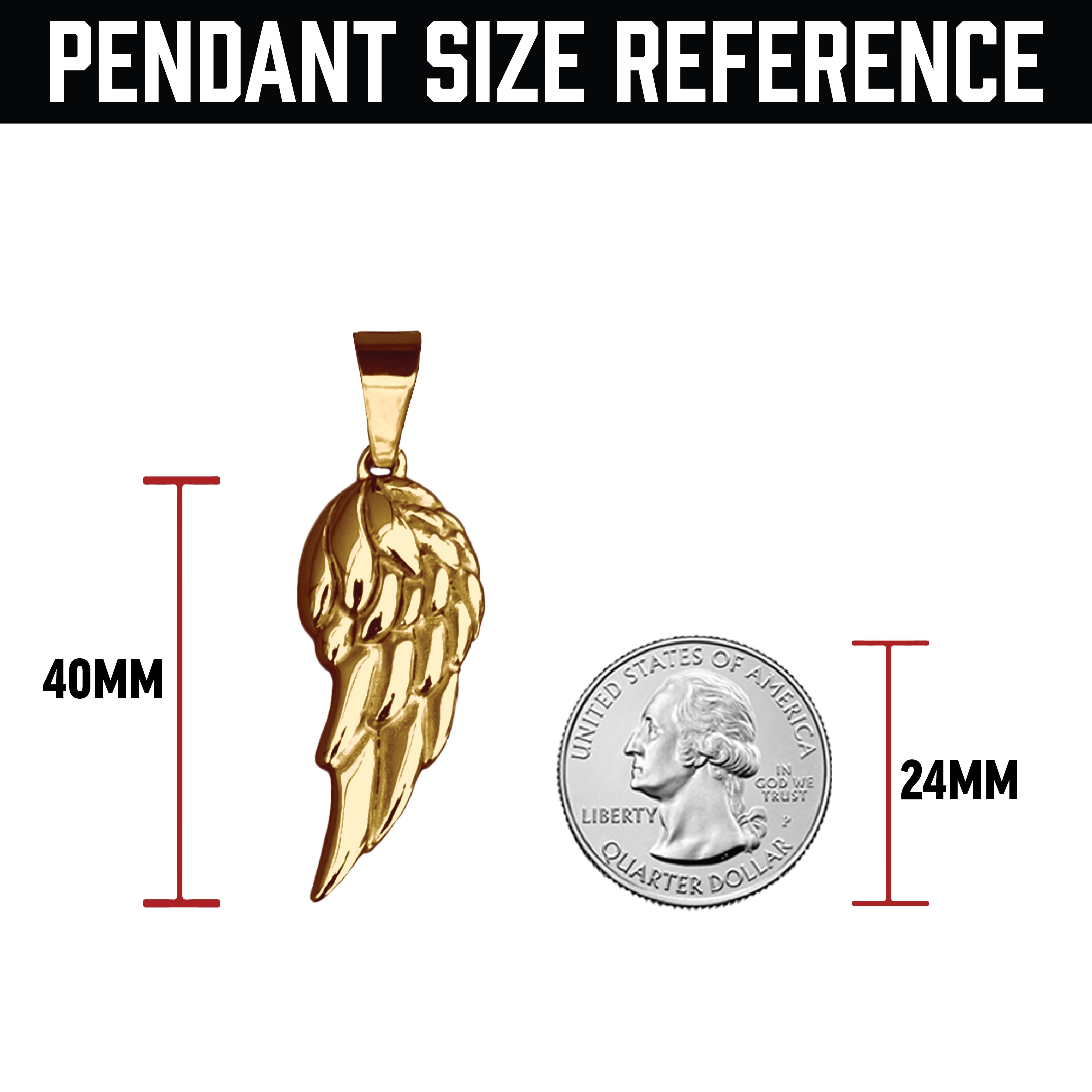 Pro Wing Pendant Necklace - 14K Gold Plated Stainless Steel