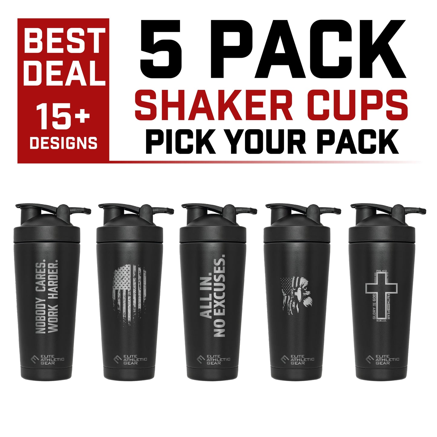 5 Pack Shaker Cups | Pick Your Pack