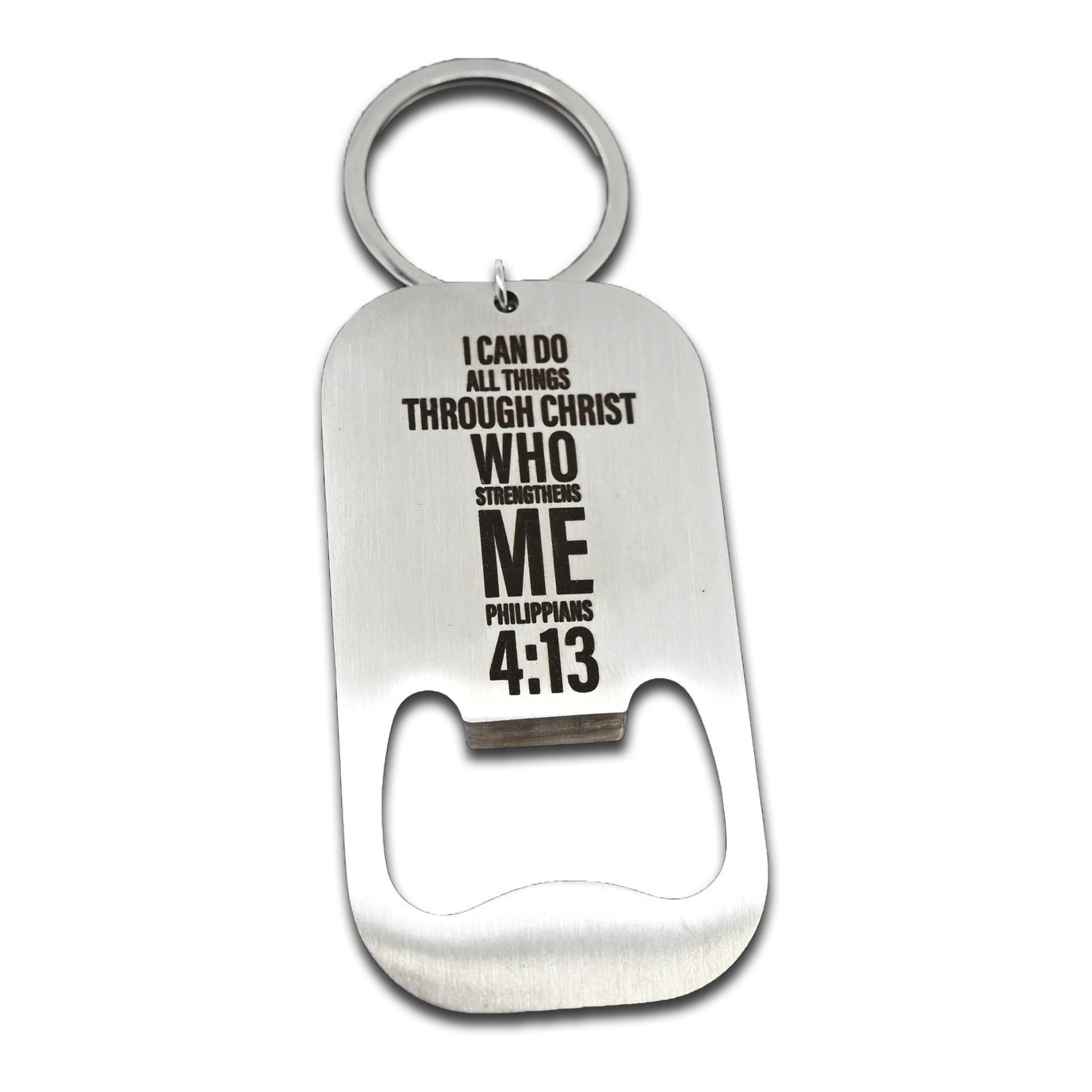 Philippians 4:13 Cross Bottle Opener