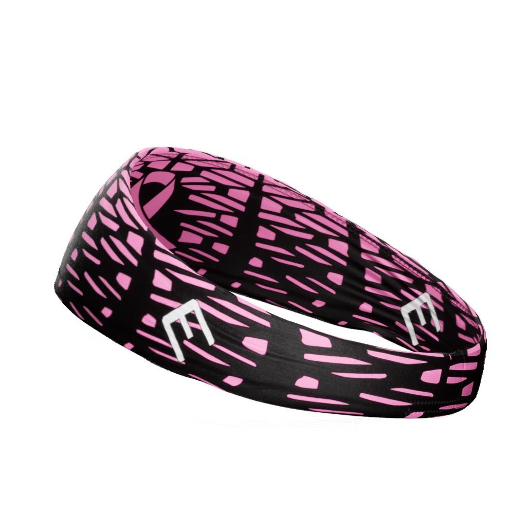 Pink Honeycomb Breast Cancer Headband