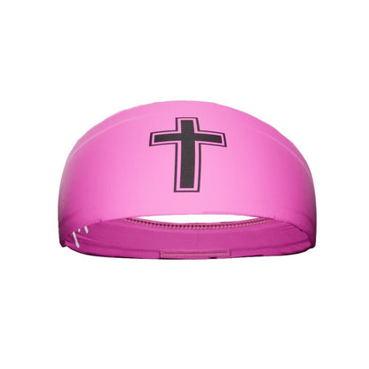 Faith Cross Pink Headband