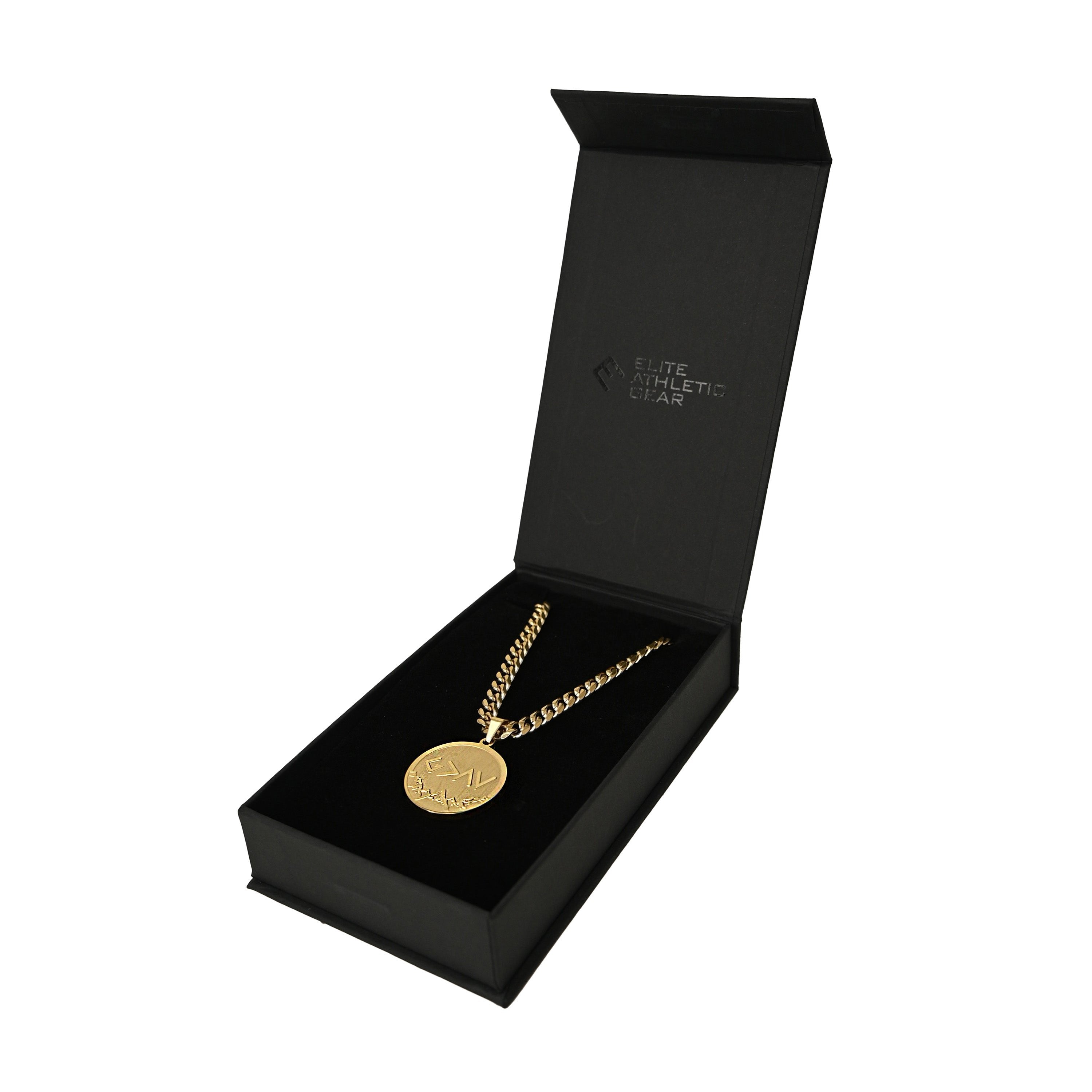 Pro God Is Greater Than The Highs and Lows Pendant Necklace Pendant Necklace - 14K Gold Plated Stainless Steel