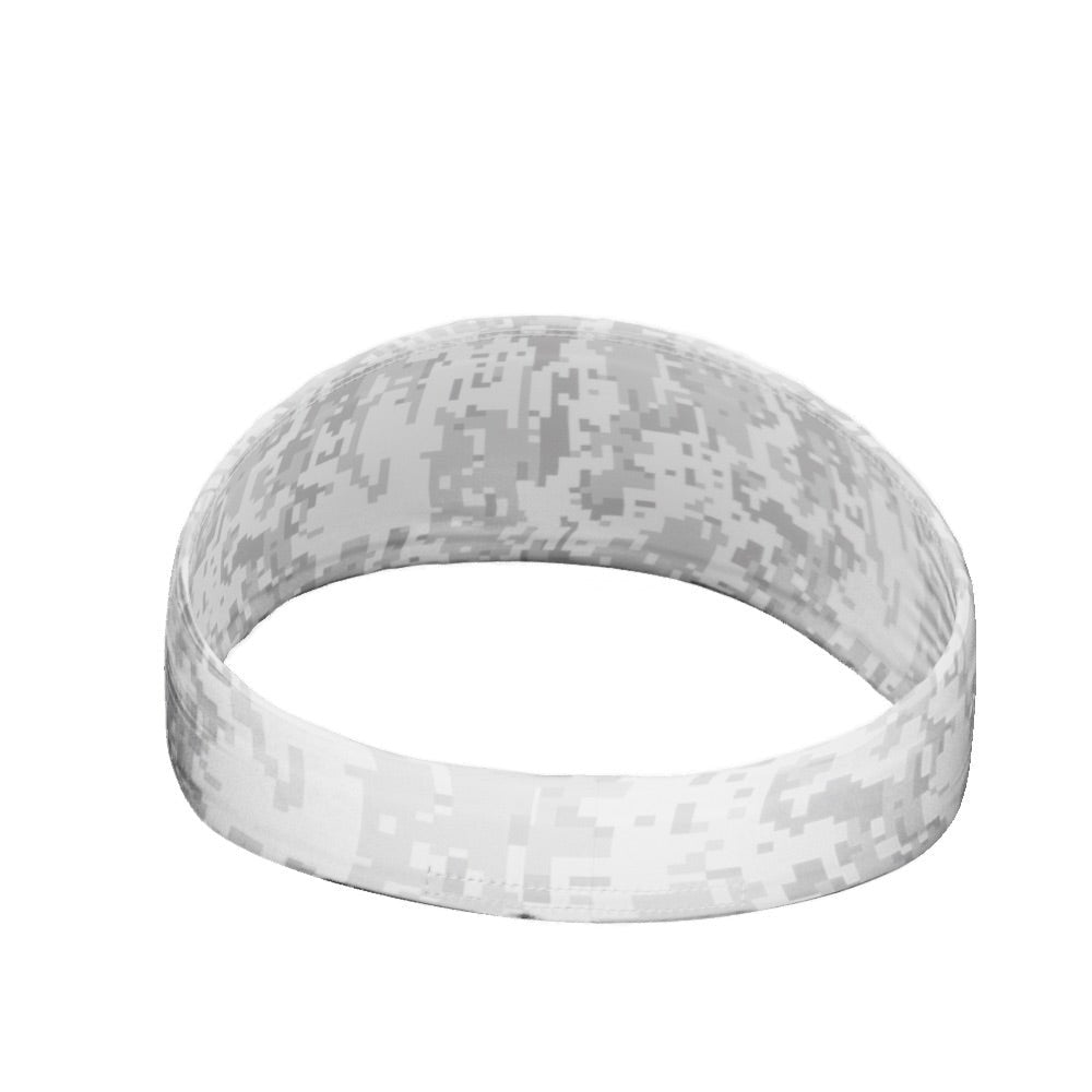 White Digi Camo Headband