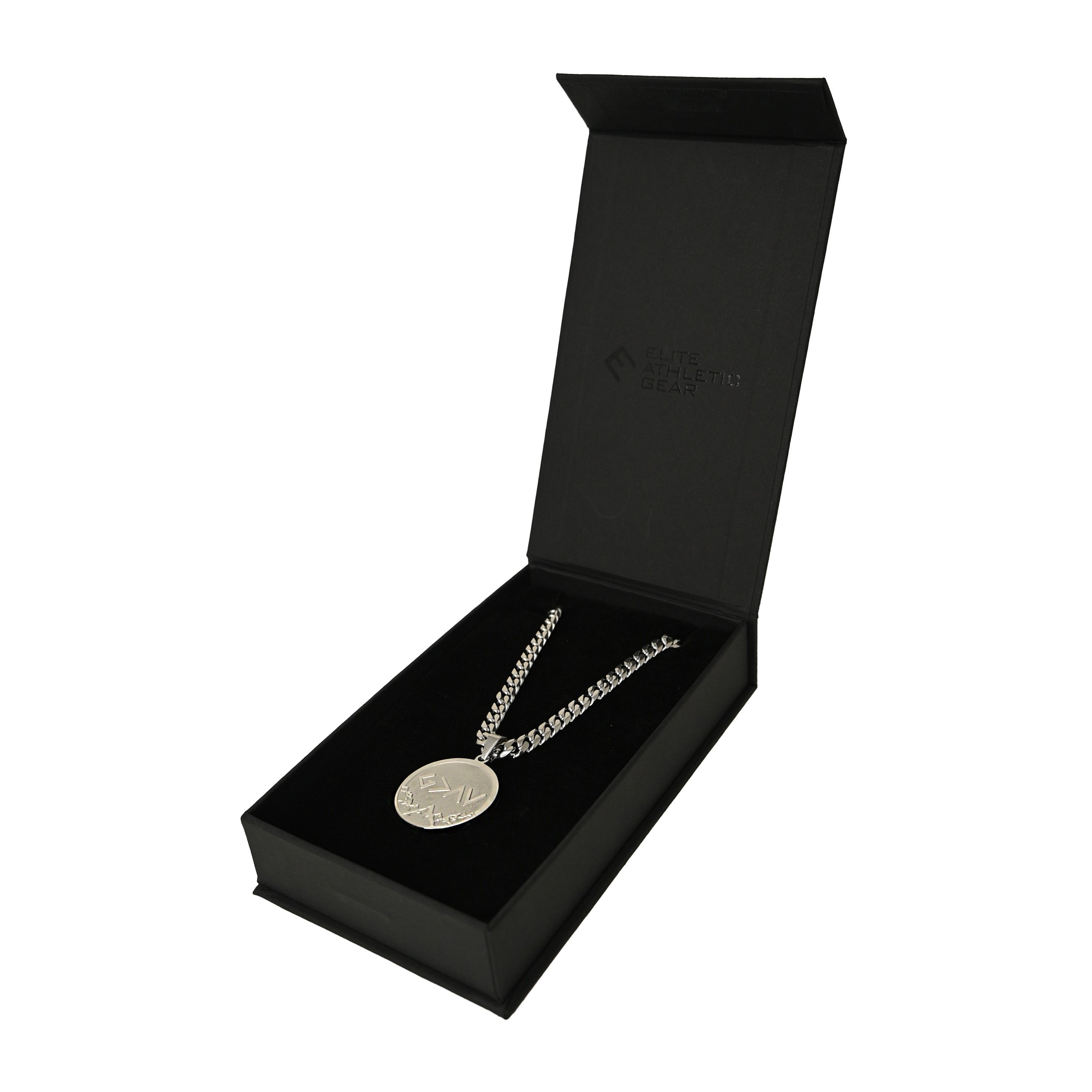 Pro God Is Greater Than The Highs and Lows Pendant Necklace - Stainless Steel