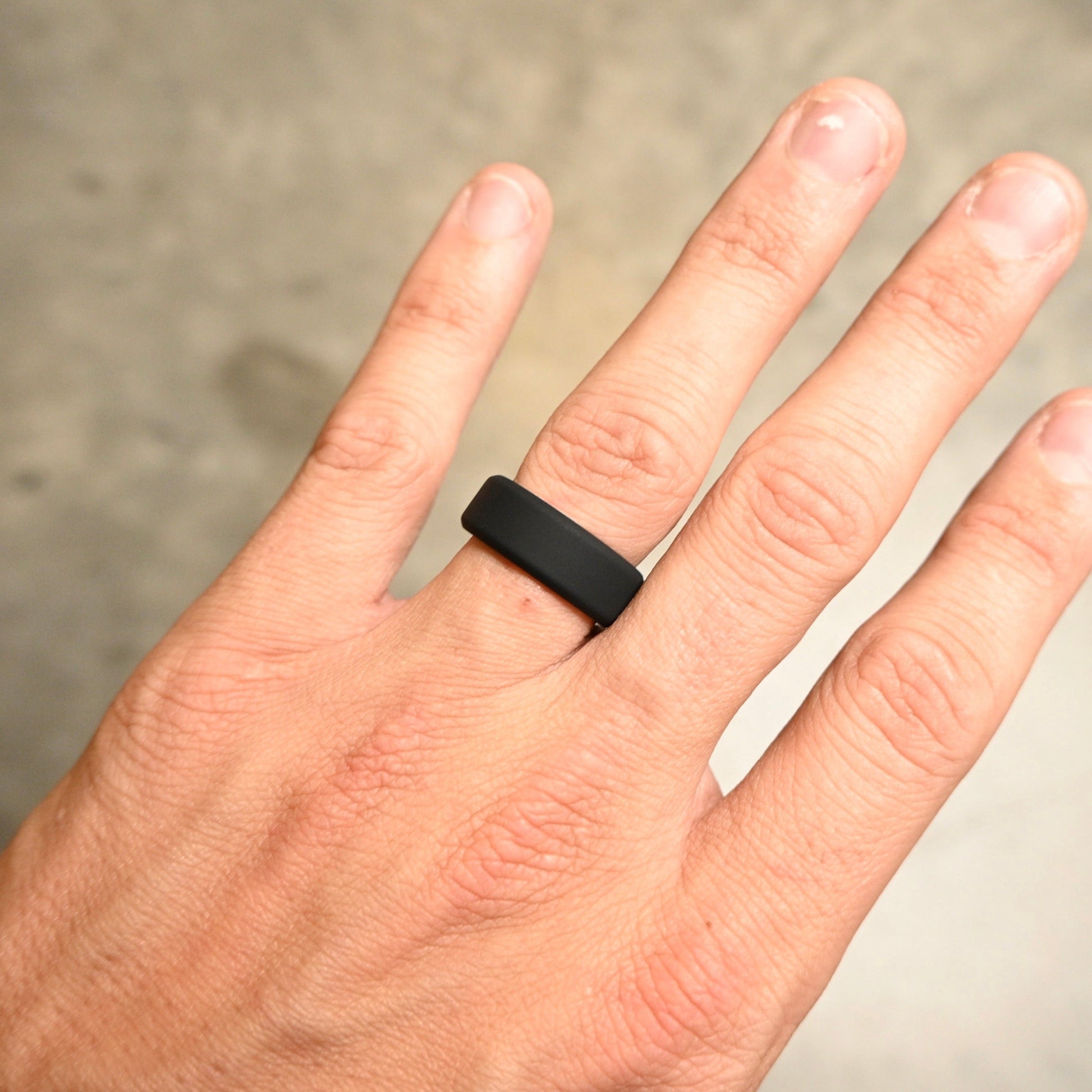 Black Silicone Ring