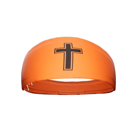 Faith Cross Orange Headband