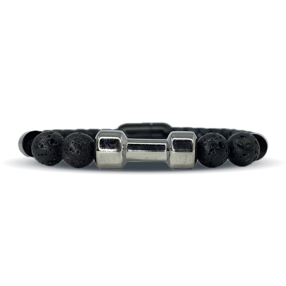 Dumbbell Leather Bracelet