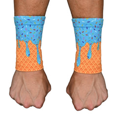 Blue Ice Cream Wrist Support Sleeves