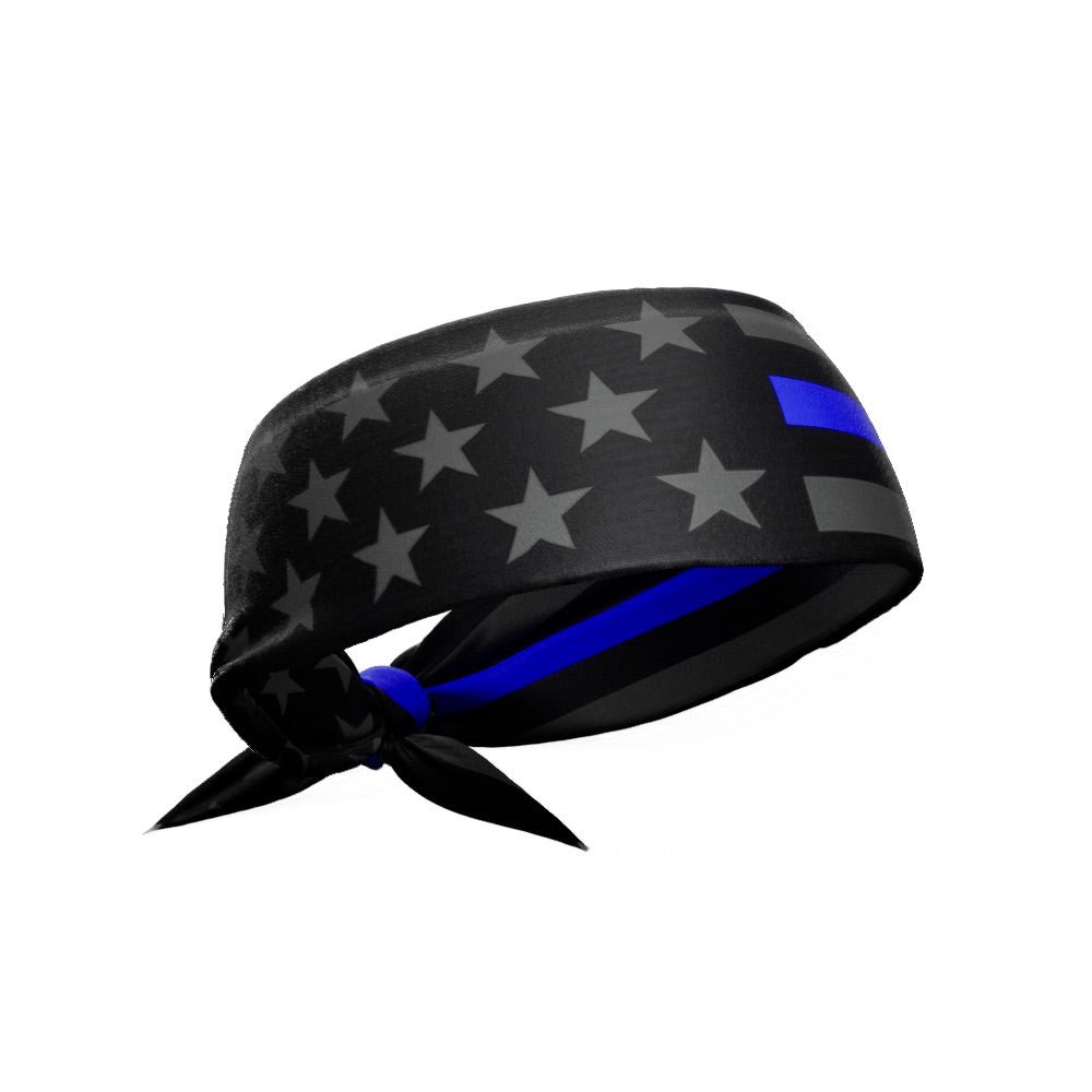 Thin Blue Line Tie Headband