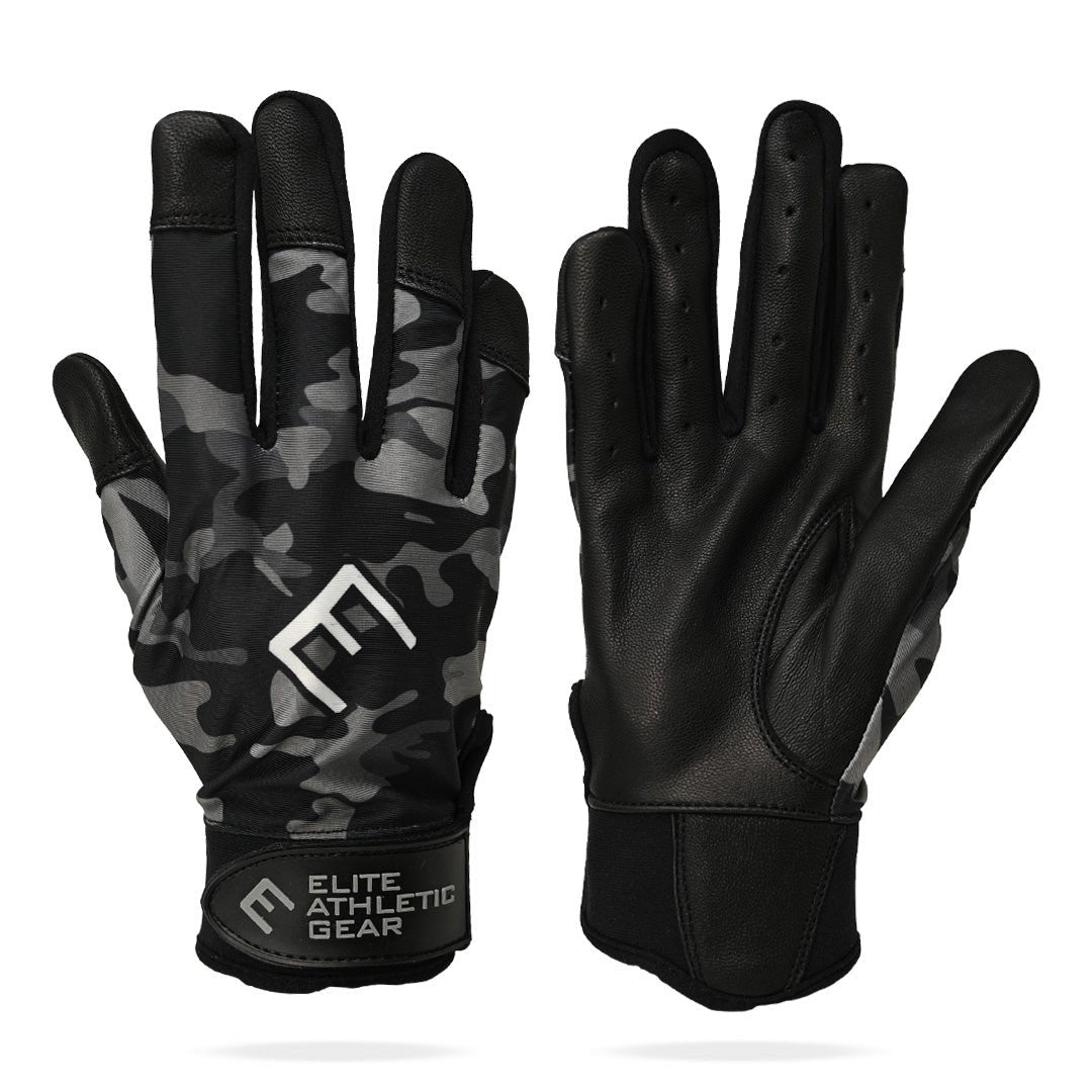 Blackout Camo Batting Gloves