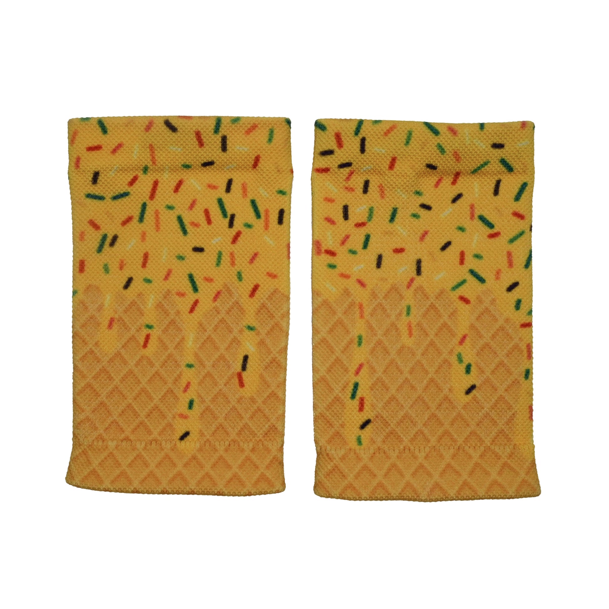 Yellow Ice Cream Wrist Support Sleeves