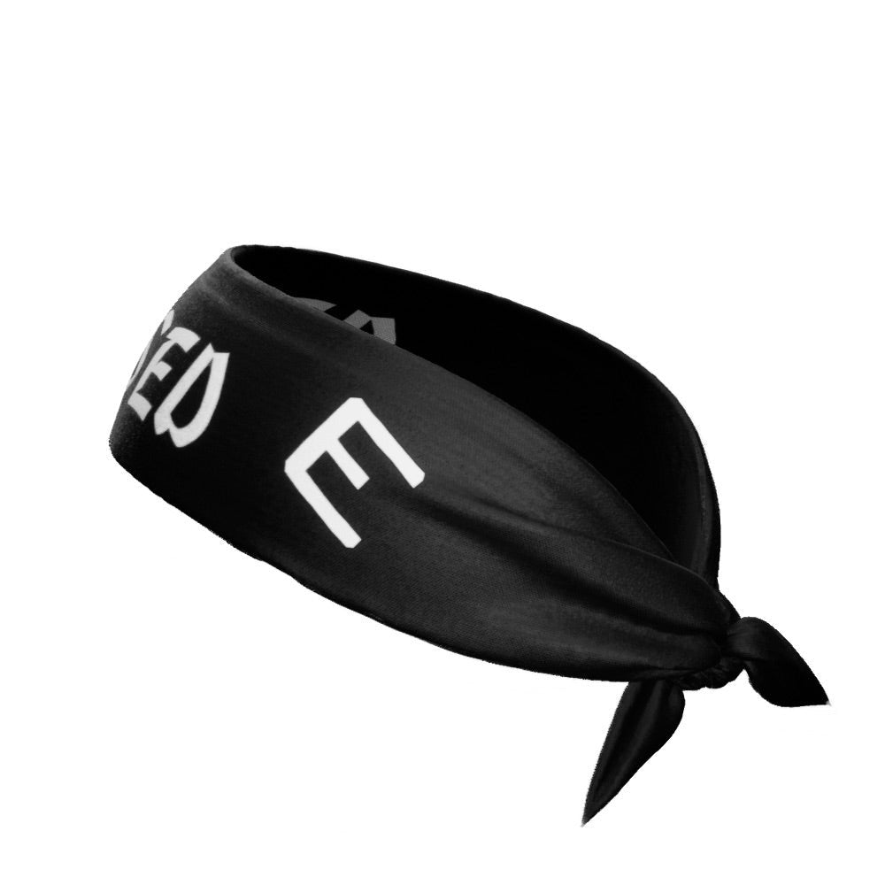 Black BLESSED Tie Headband