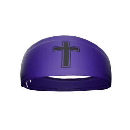 Faith Cross Purple Headband