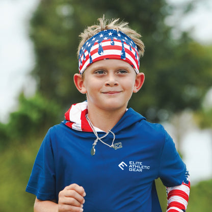 USA Flag Ice Cream Short Sleeve Hoodie