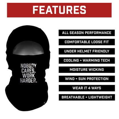 Nobody Cares. Work Harder. Balaclava Mask (Shiesty)