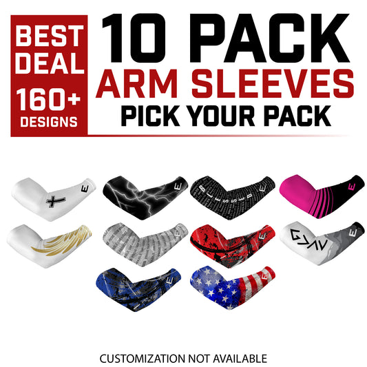 10 Pack Arm Sleeves | Pick Your Pack