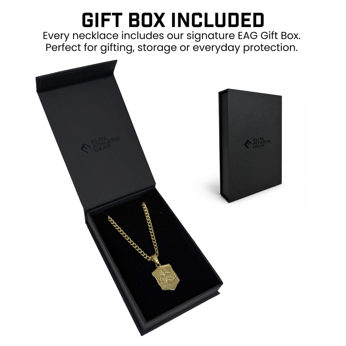 Pro Saint Jude Pendant Necklace - 14K Gold Plated Stainless Steel