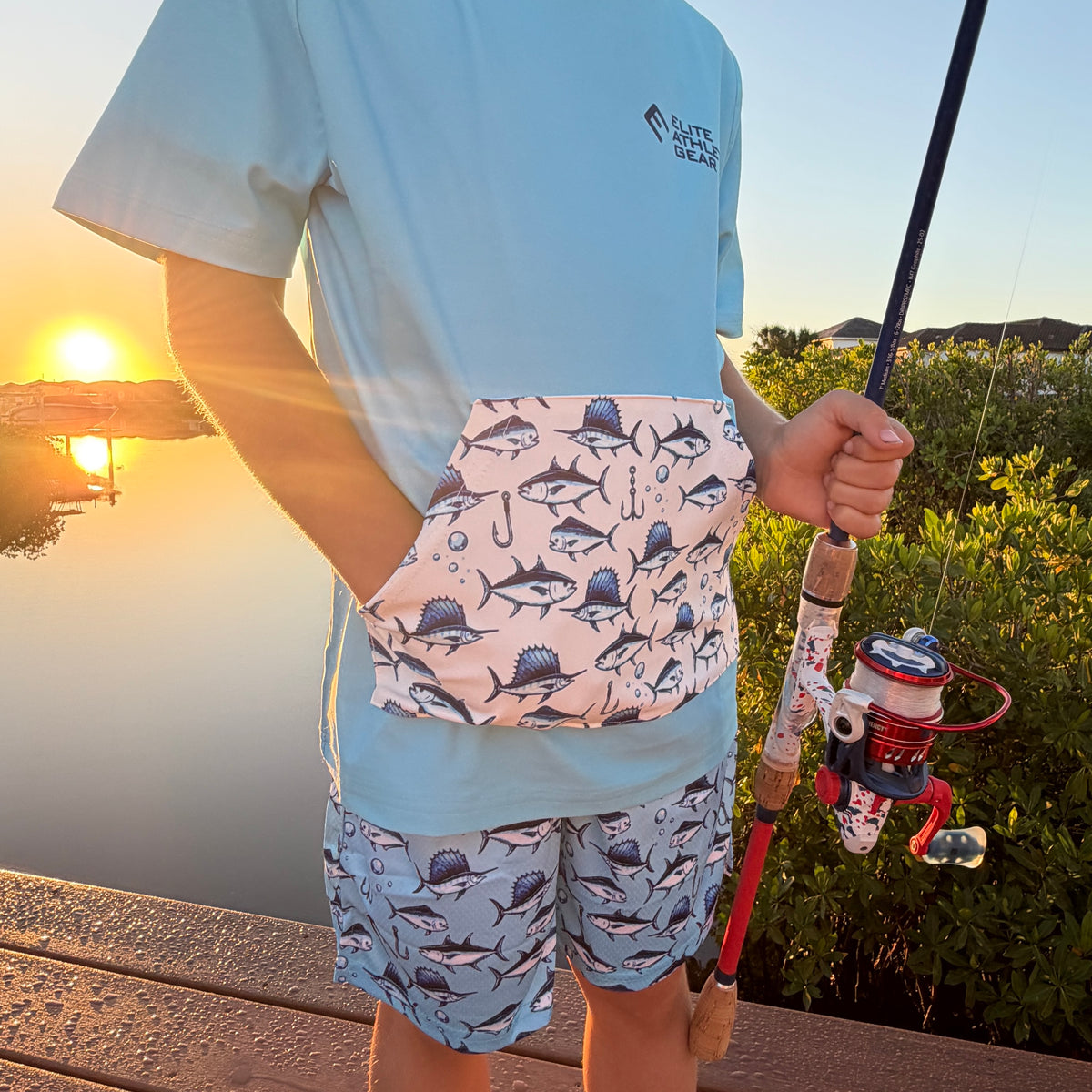 Tight Lines Short Sleeve Hoodie