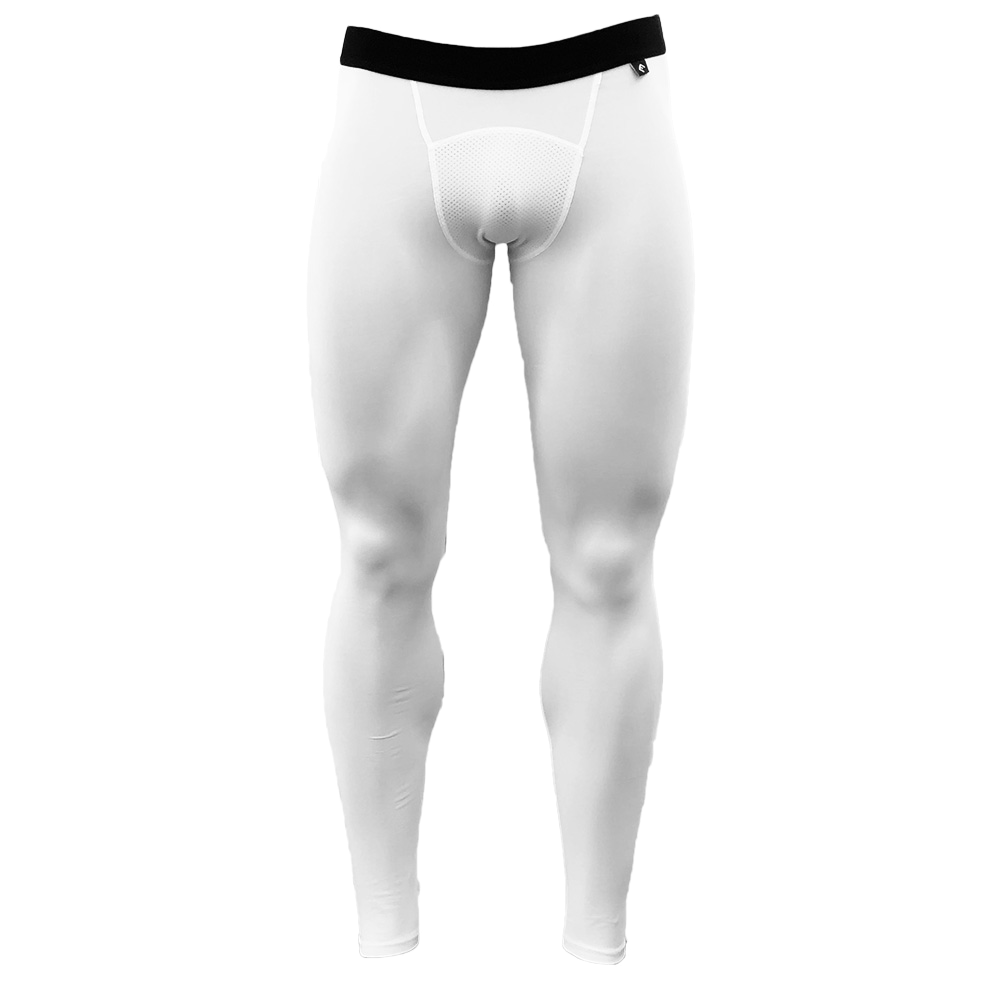 White Compression Tights Elite Athletic Gear