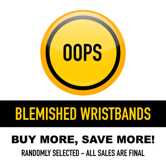 Blemished Wristbands - 25 Pack (ALL SALES FINAL)