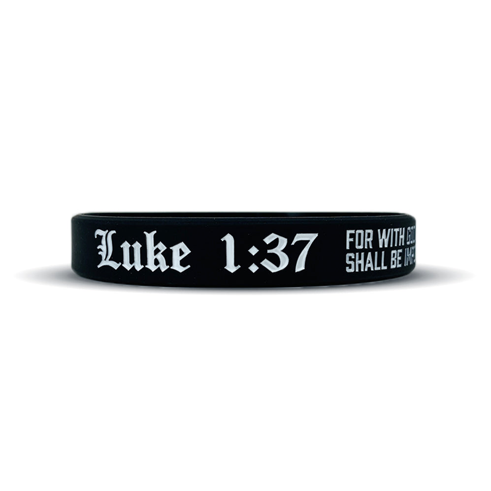 Luke 1:37 Wristband