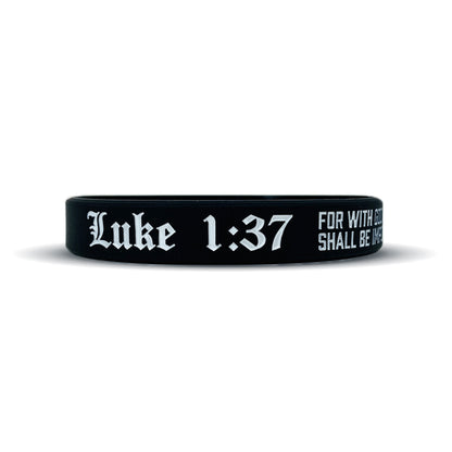 Luke 1:37 Wristband