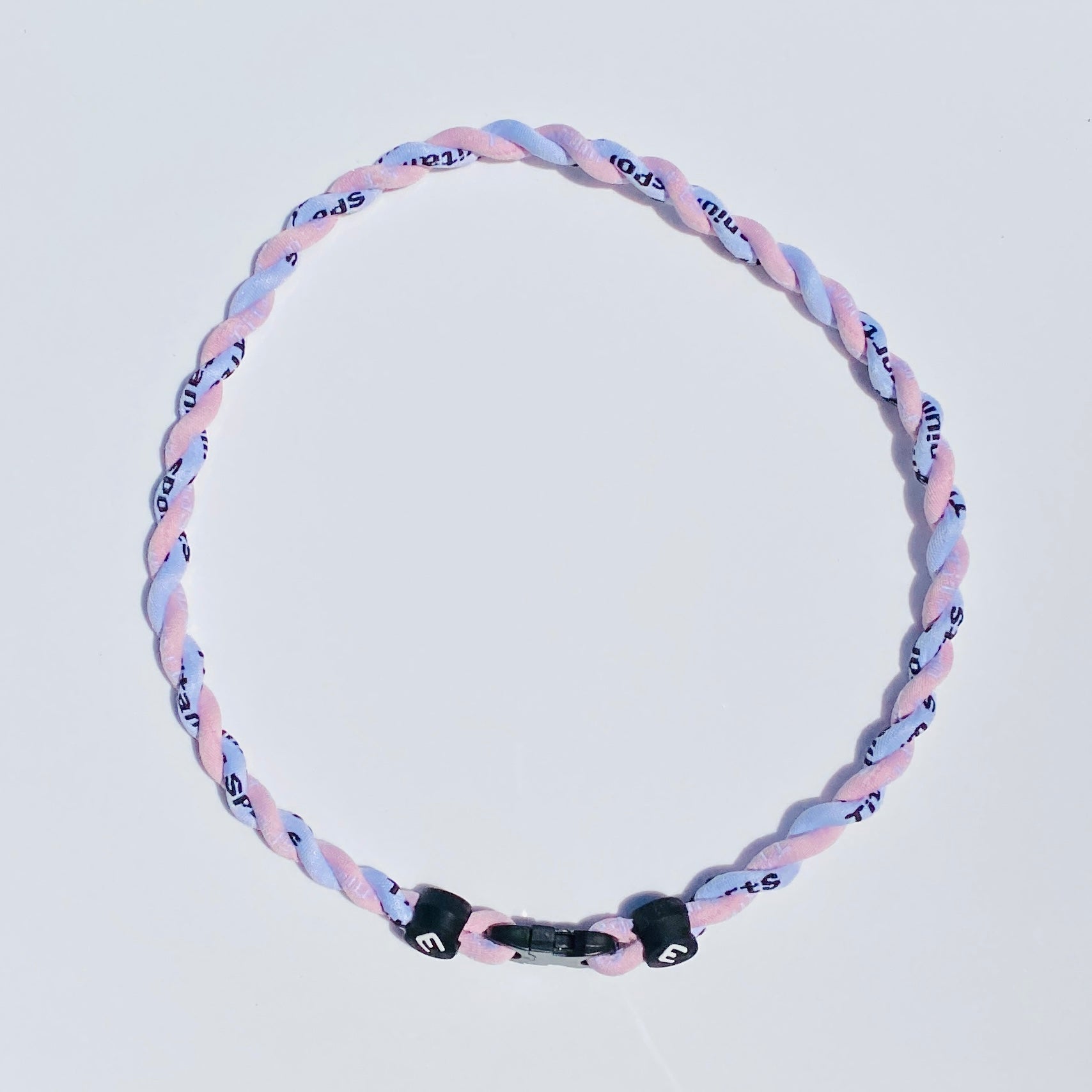 Pink & White Titanium Necklace