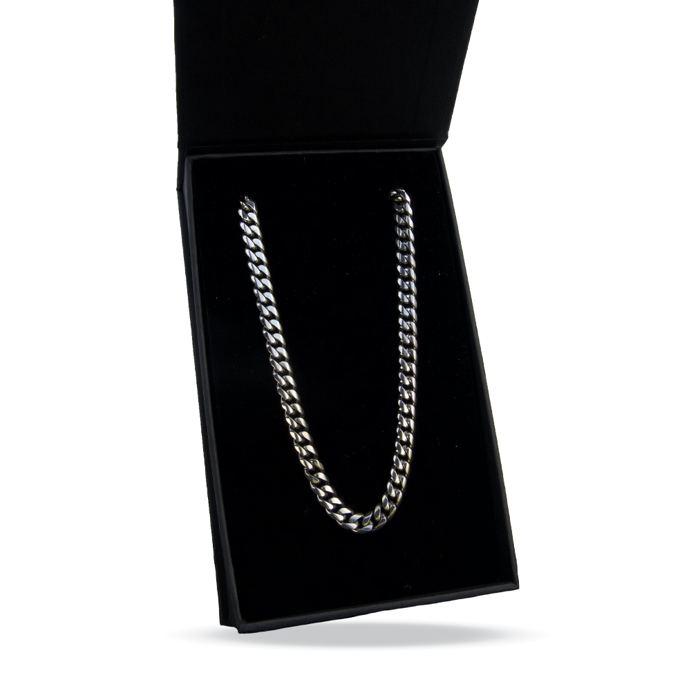 6mm Cuban Link Chain Necklace - Stainless Steel