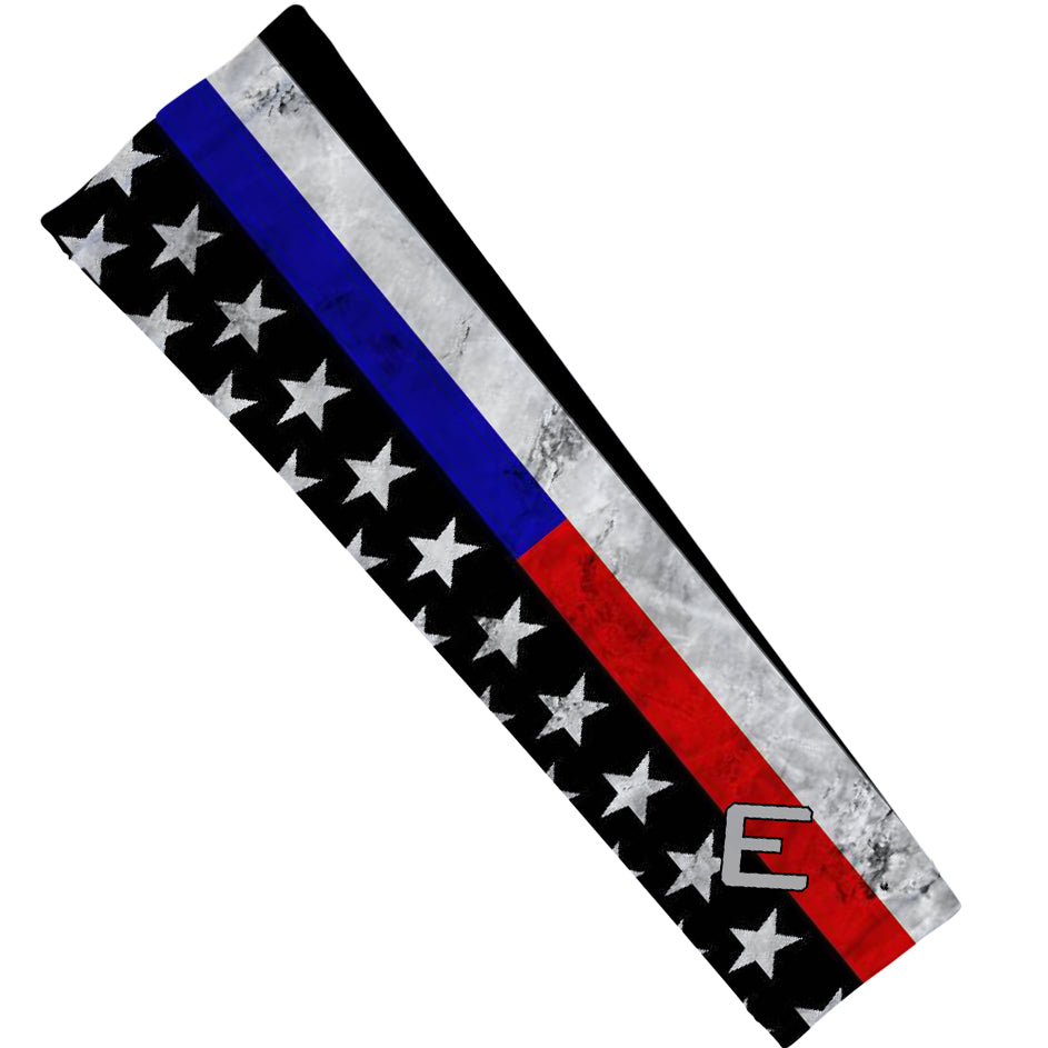 Thin Red & Blue Line Arm Sleeve