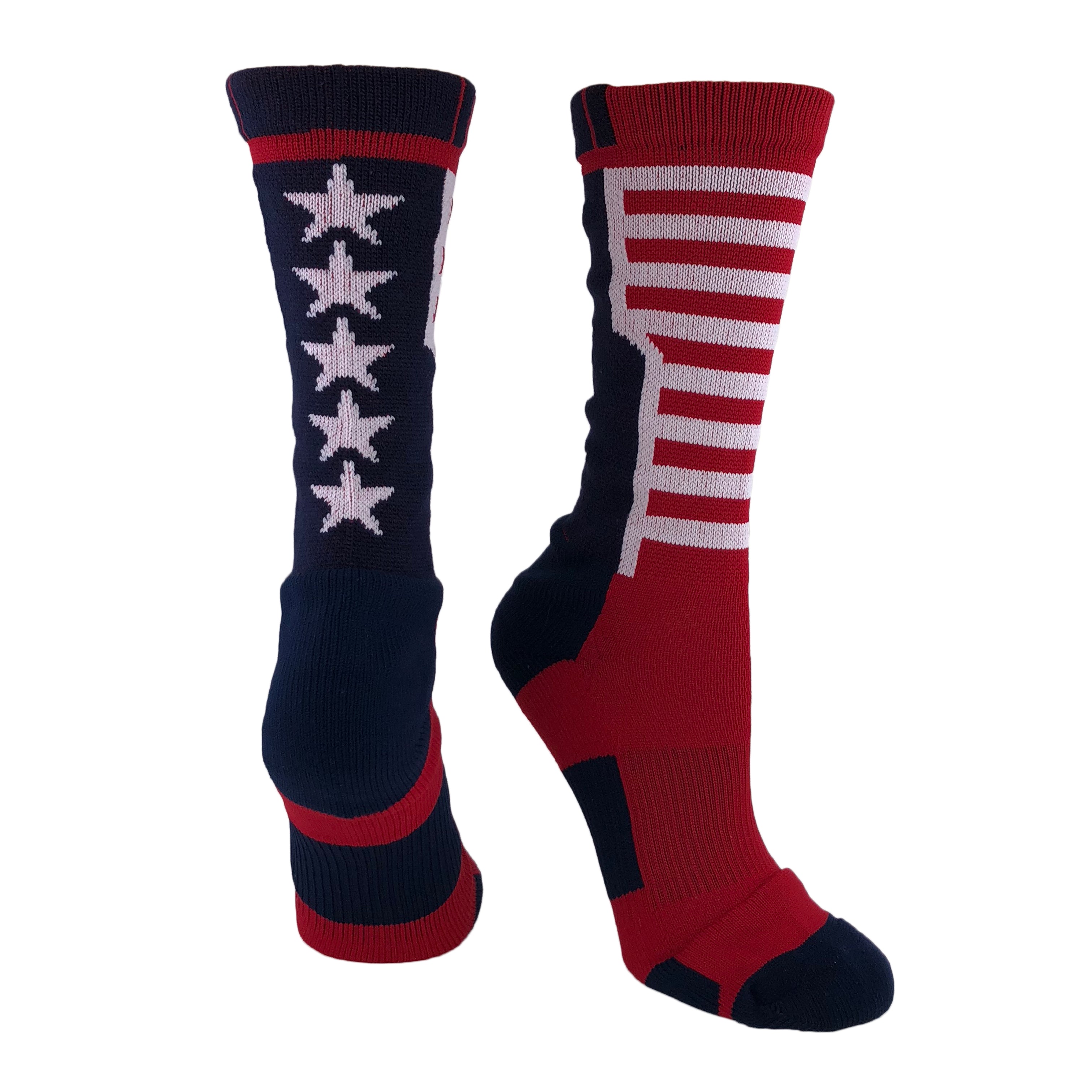 USA Flag Crew Socks