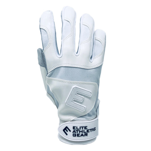 White Elite Batting Gloves