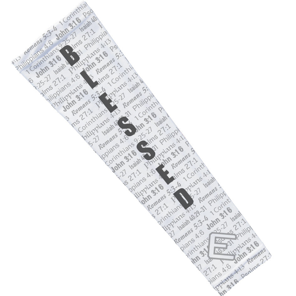 White BLESSED Arm Sleeve